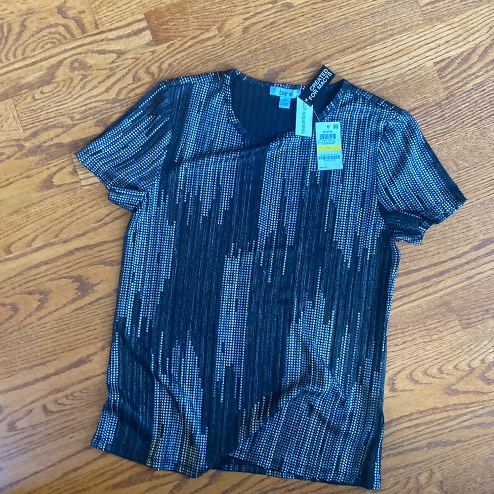 New grey/silver/black top
